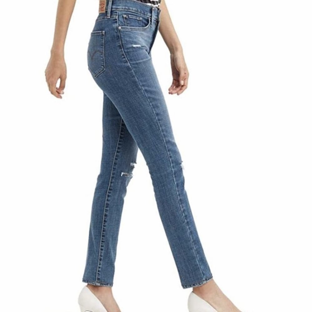 Levi Strauss 311 Skinny Distressed Jeans 00/24